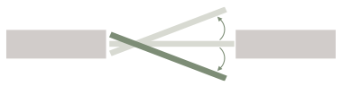 Pivottür links Rahmen